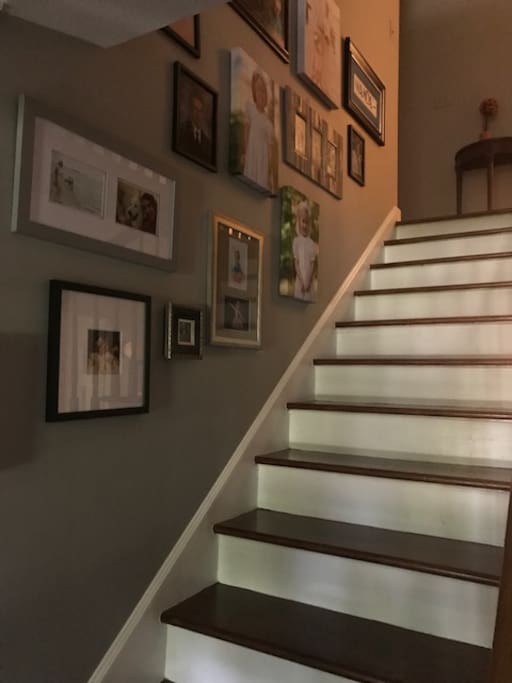 Top of the steps on the left awaits your room
