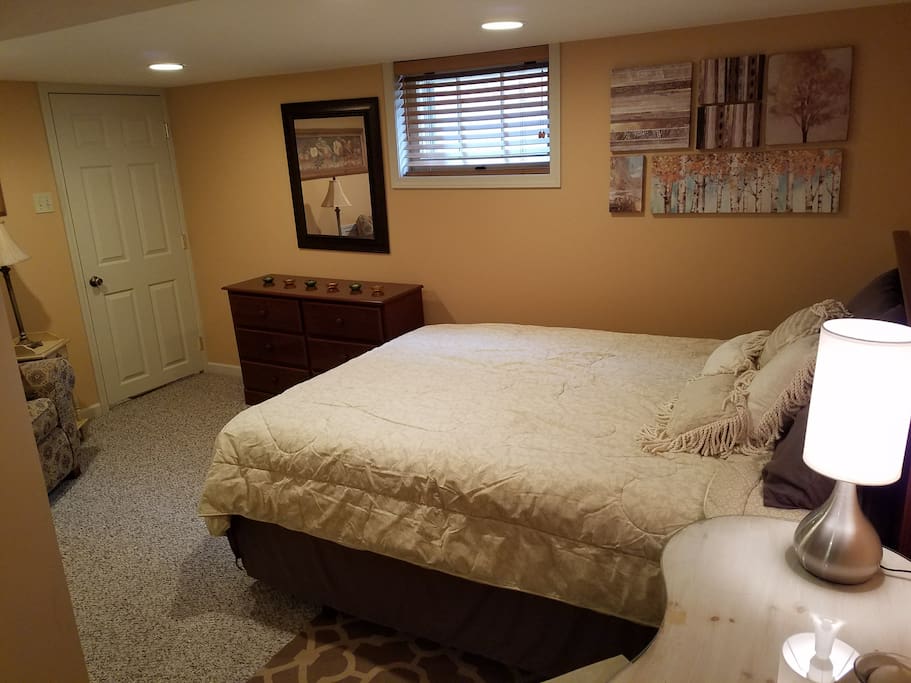 Spacious queen bedroom