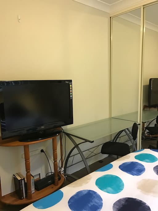 In your room, work uninterruptedly at your desk, using our wifi access. Be entertained with your own flat TV monitor that has VGA and speaker or headphone jack connectivities, to project online movies in your room.