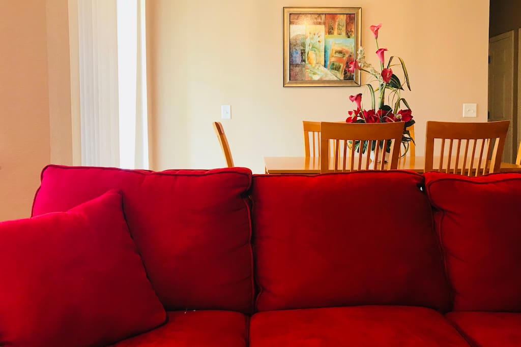 Living space & dining area