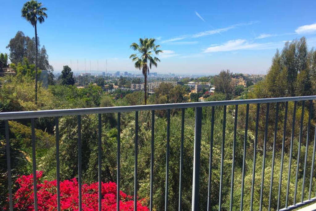 Overlooking LA all the way down to the Ocean
