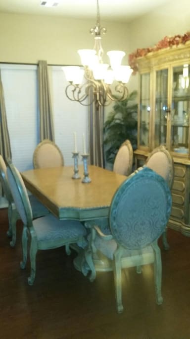Formal dining area open to the living room