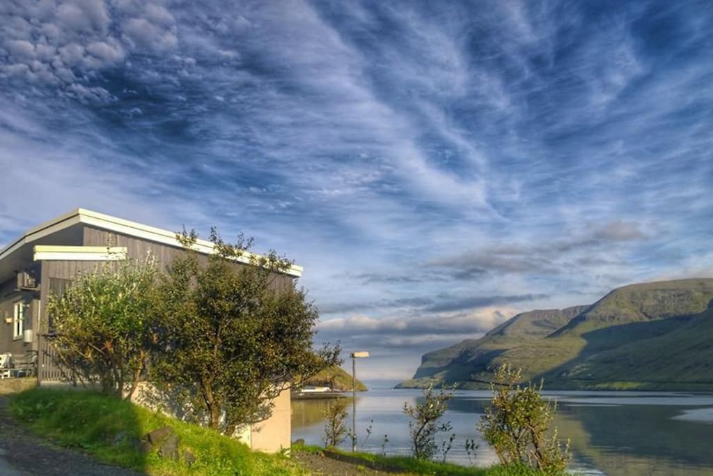 my house and Sørvágsfjørður