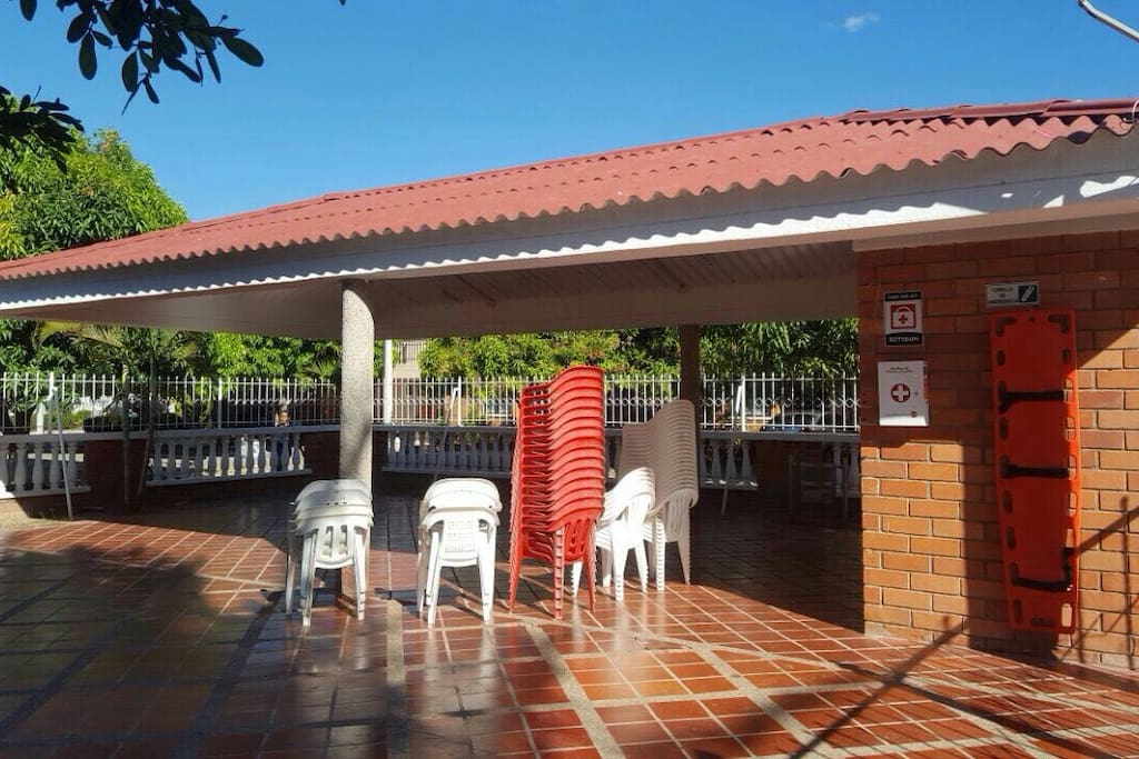 Area for party out of the house