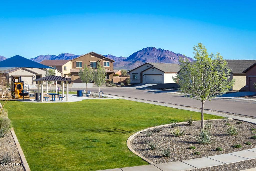 Scenic mountain views and park down the street