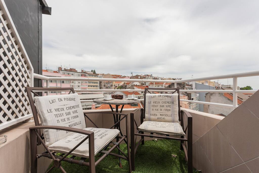 Balcony perfect for breakfast