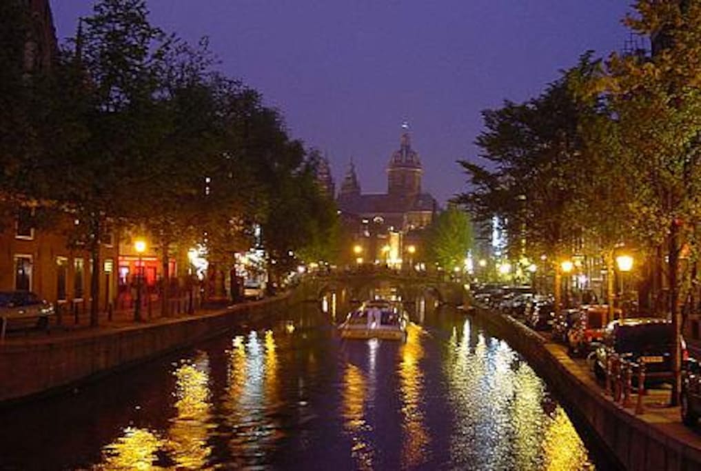 This is the view at night