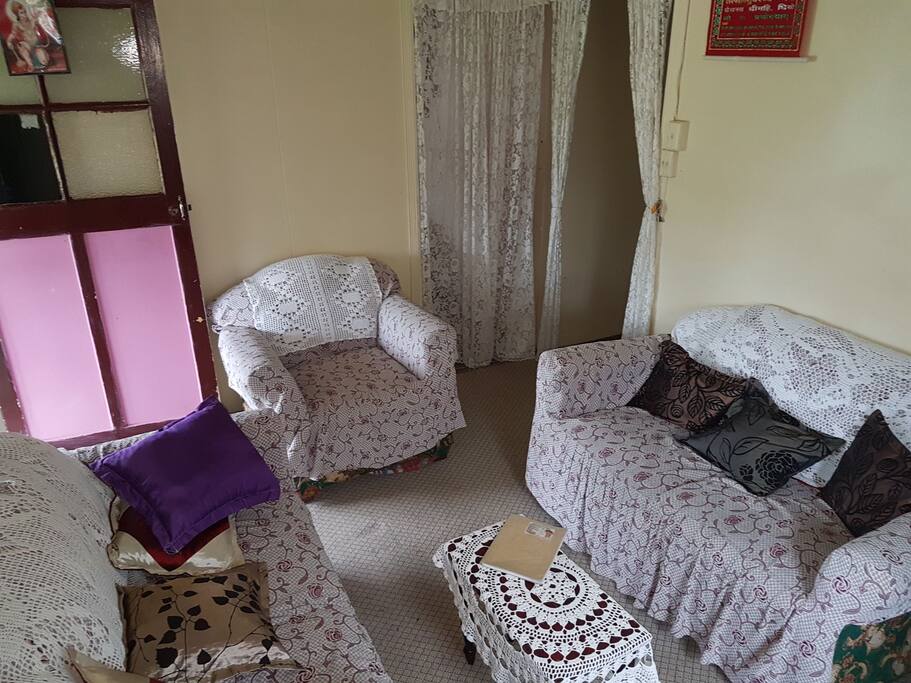 living room area accessible to guests