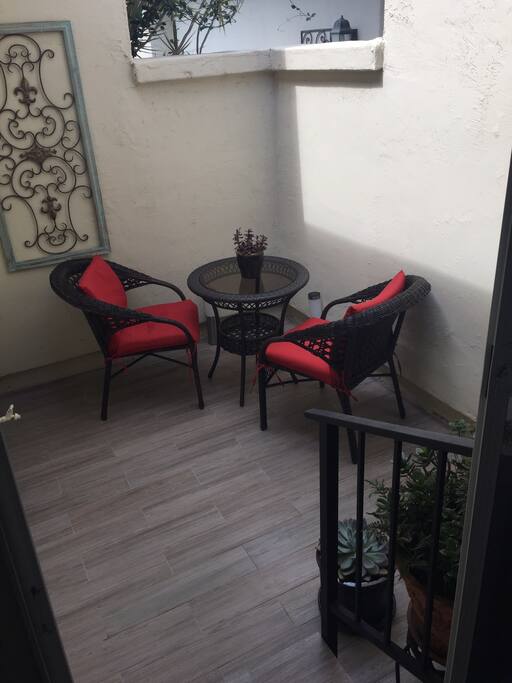 Private patio