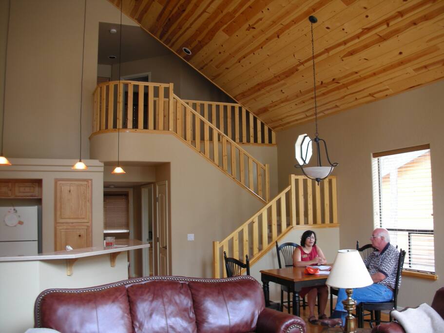 Stairs to 2 upstairs bedrooms