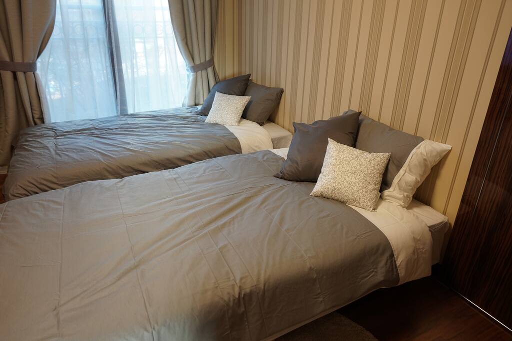New bed and new bed sheet