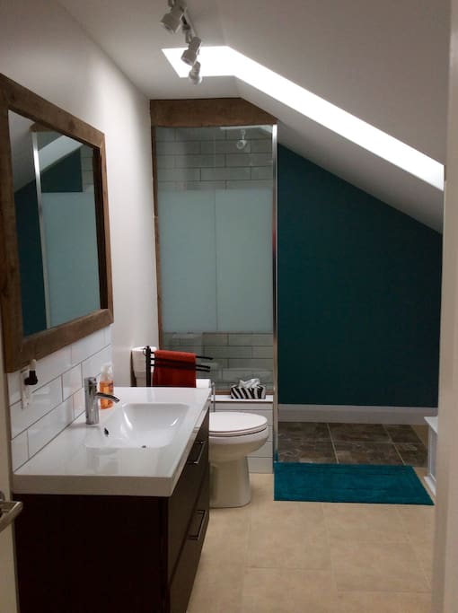 Large loft ensuite with spacious shower
