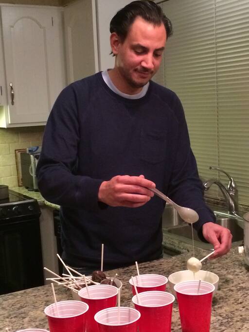 Cake pops made by a guest using our trademark Blue Dream coconut oil