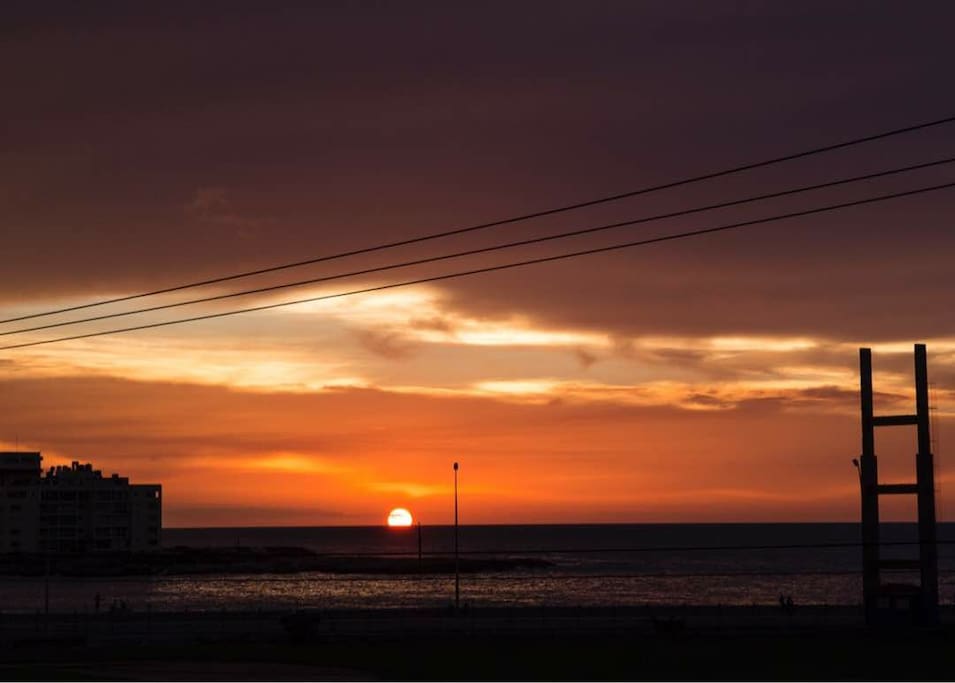 Atardecer cubano desde nuestra ventana