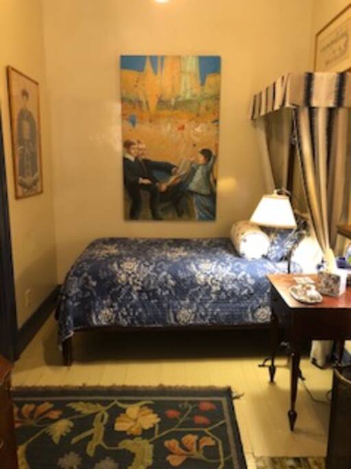 Looking into room