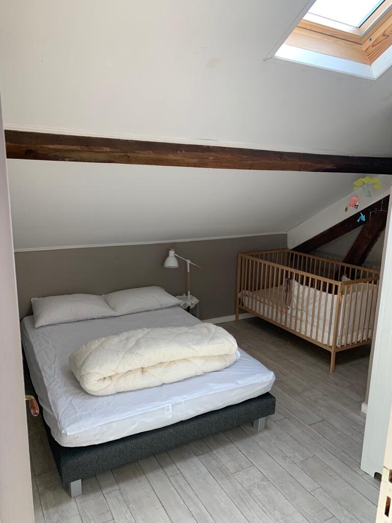 master bedroom with cot