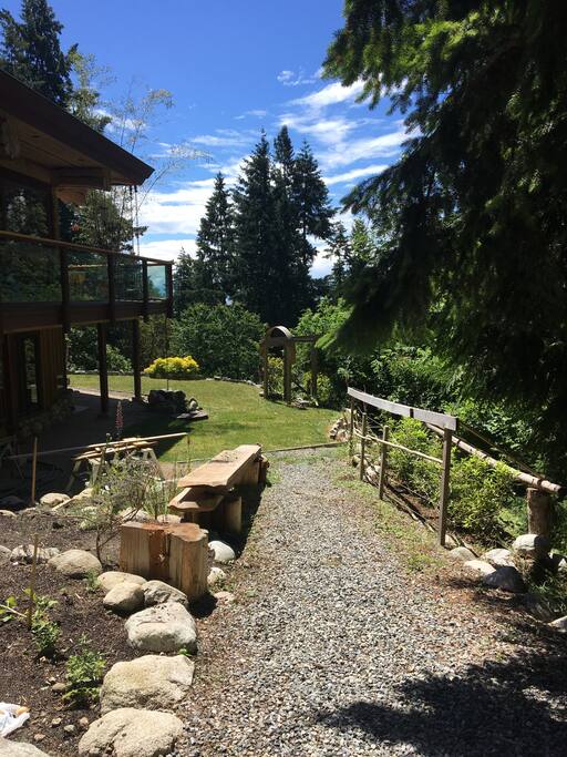 The walk into the property