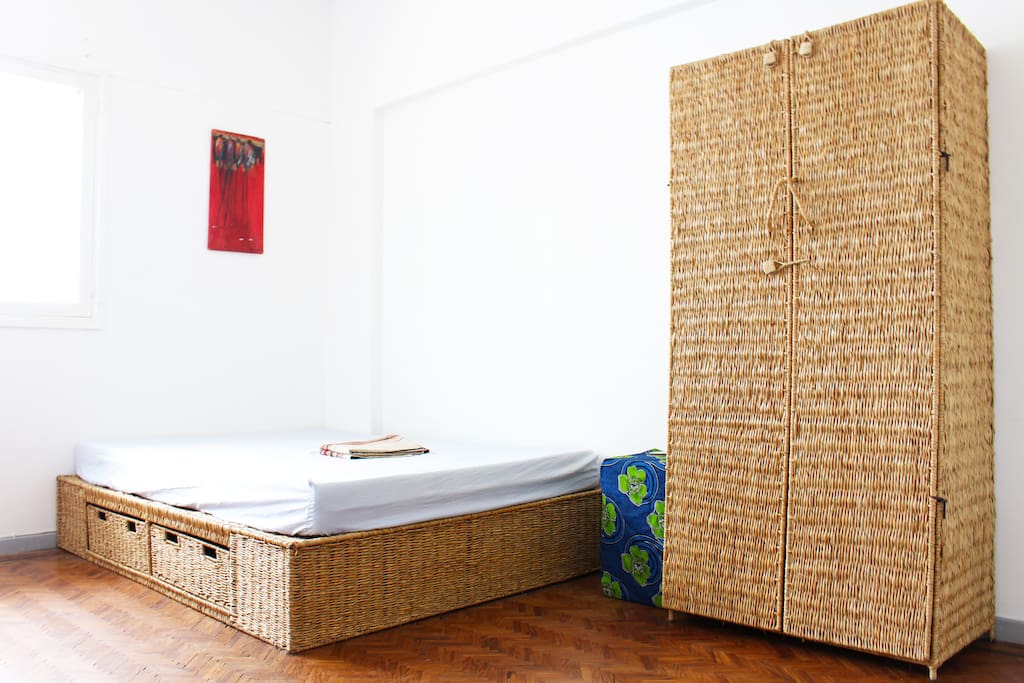 Bed and second closet