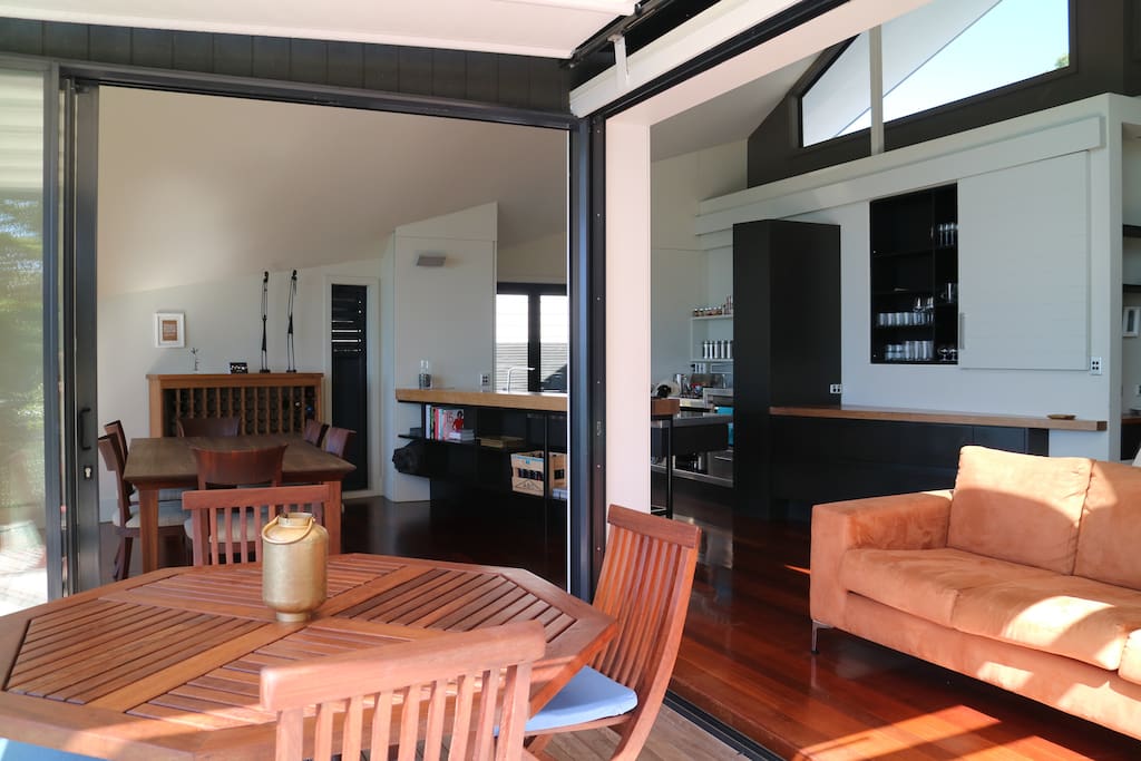 Outside table seating for six comfortably