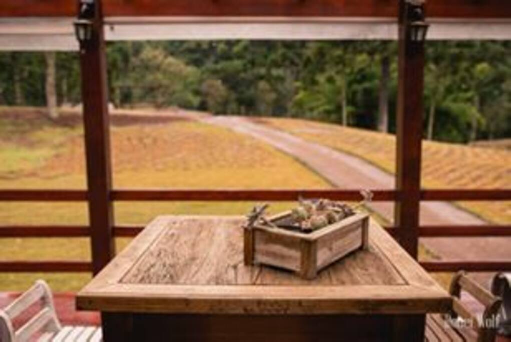 Deck com a vista externa