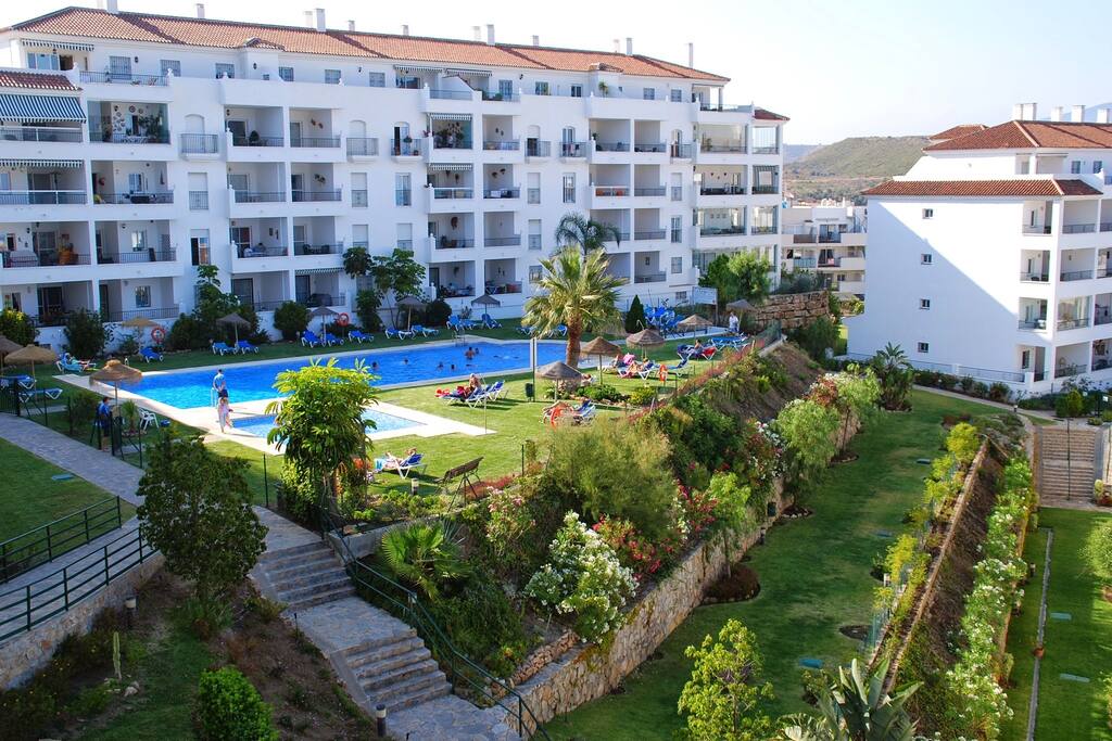 Pool view from balcony