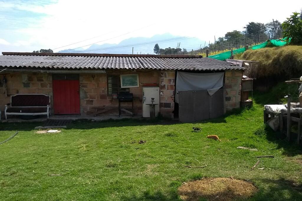 Entrada a la cabaña