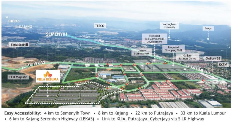 Homestay Townhouse Villa Kesuma Beranang 【 NOV 2021 】 Townhouse