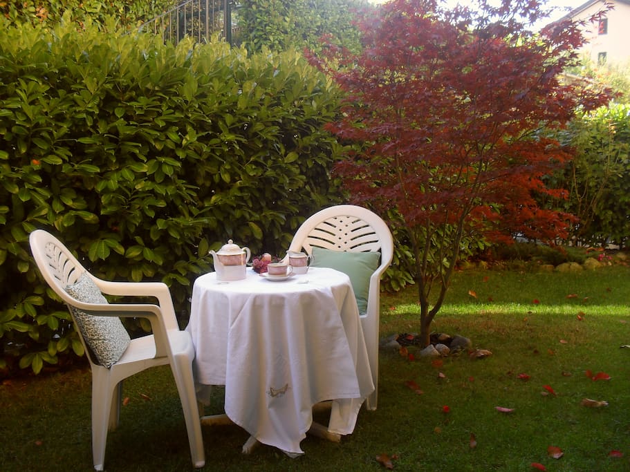 Possibilità di fare colazione in giardino