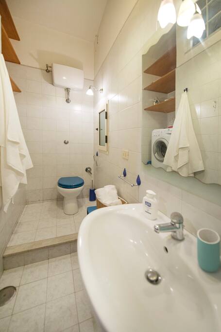 Bagno. Il Bidet è incorporato alla tazza.