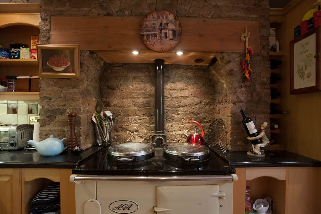 AGA cooker, meaning house is warm and toast all of the time!
