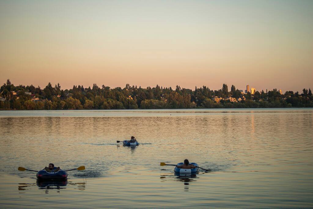 Sunset at Green Lake
