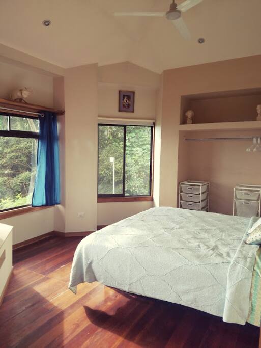 Master bedroom - lots of natural light and beautiful views!