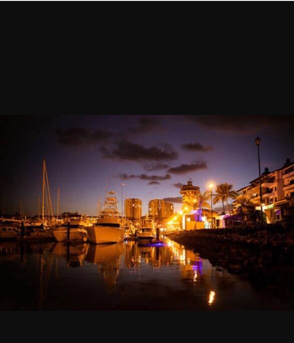 Marina a 5 min caminando con varios restaurantes