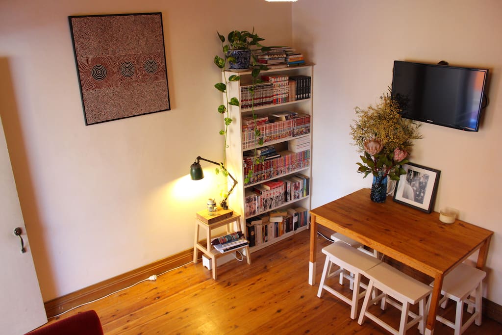 You can use our TV or read our books/comics!