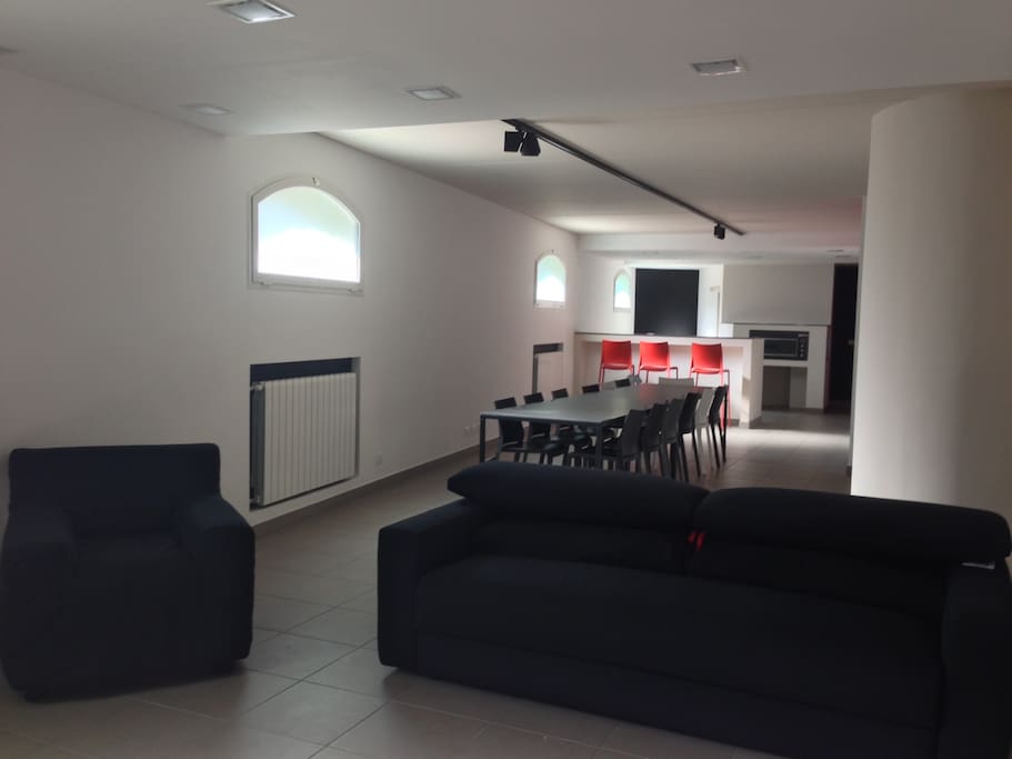 Open Space view from lounge/sofa bed