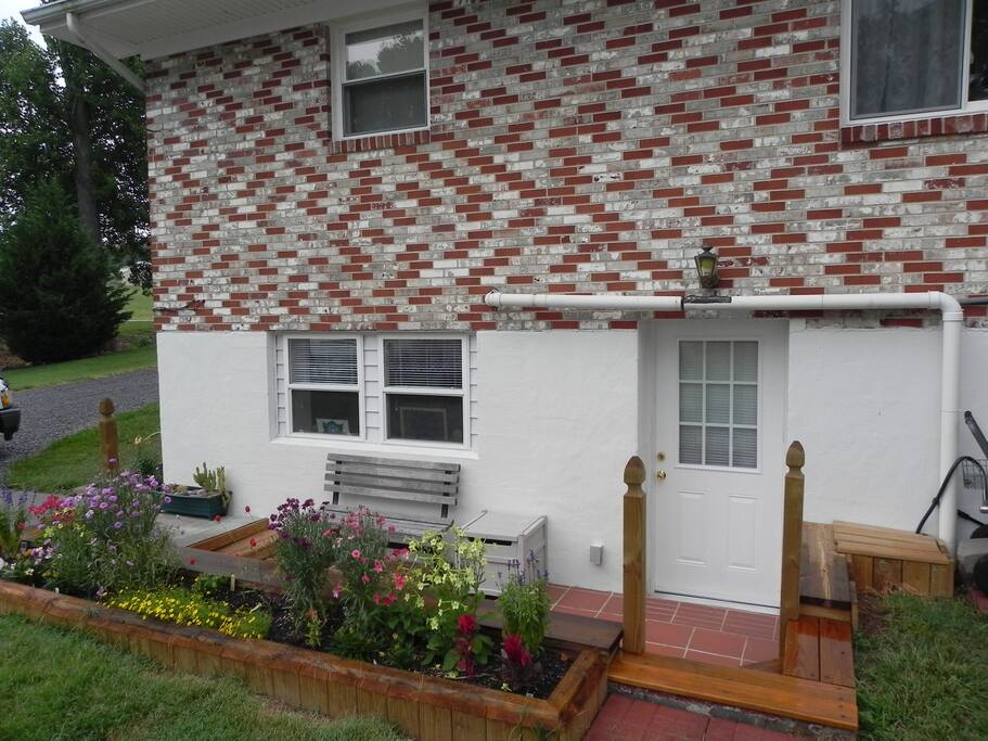 Private entrance to apartment.