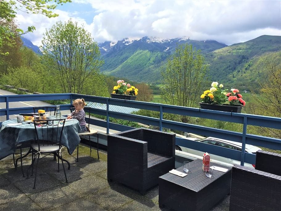 Terrasse solarium avec vue