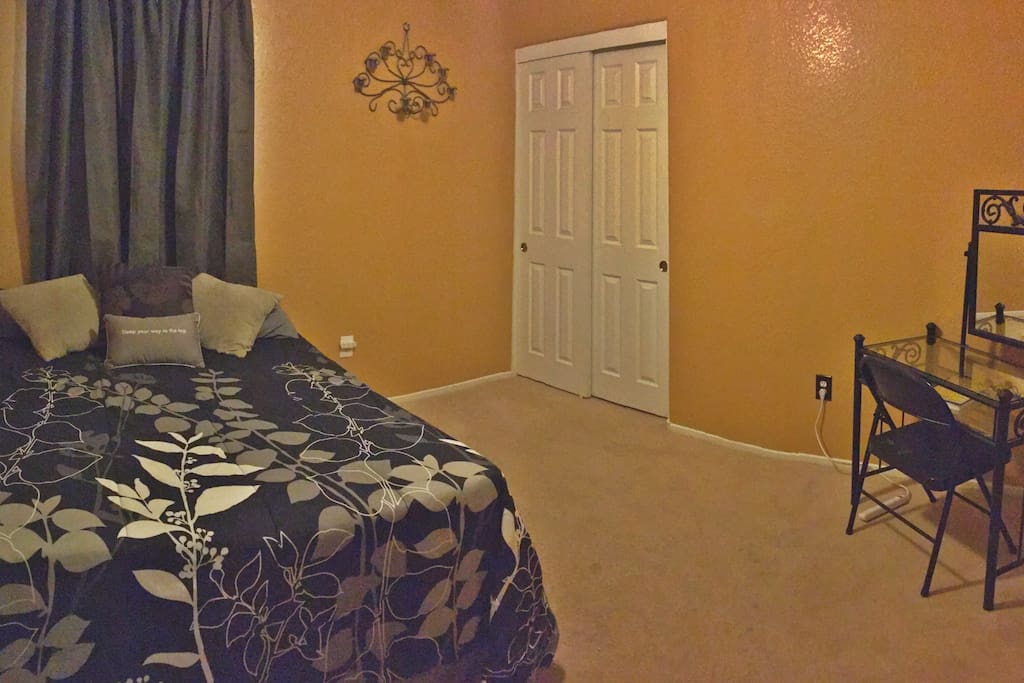 Panoramic of guest bedroom
