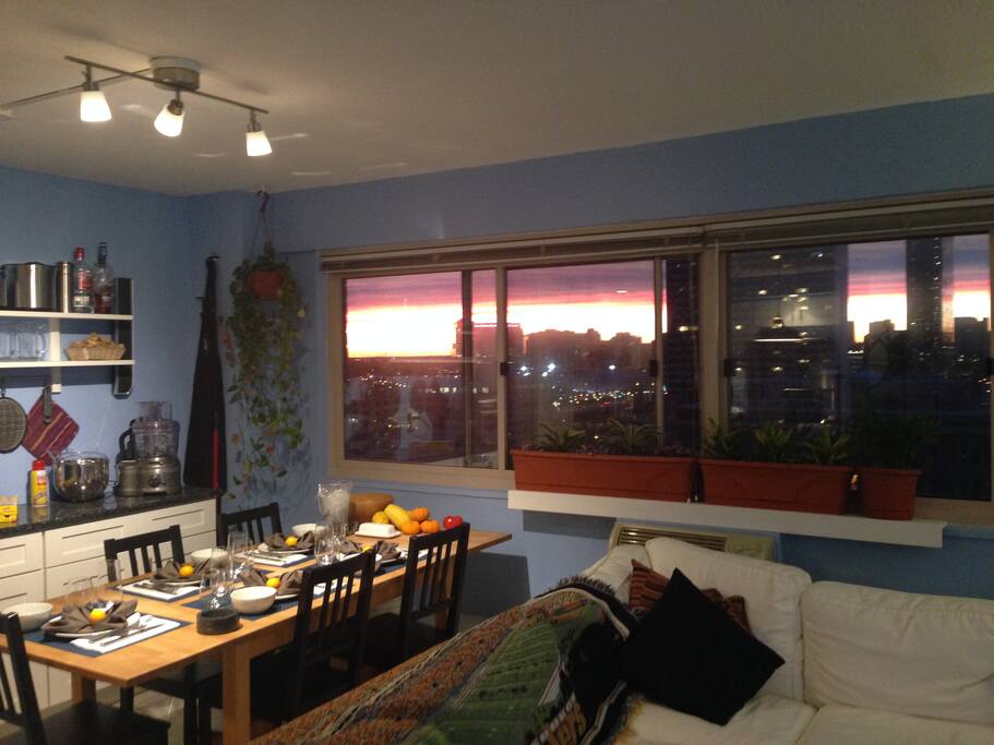 The view of the sunset is incredible every night...