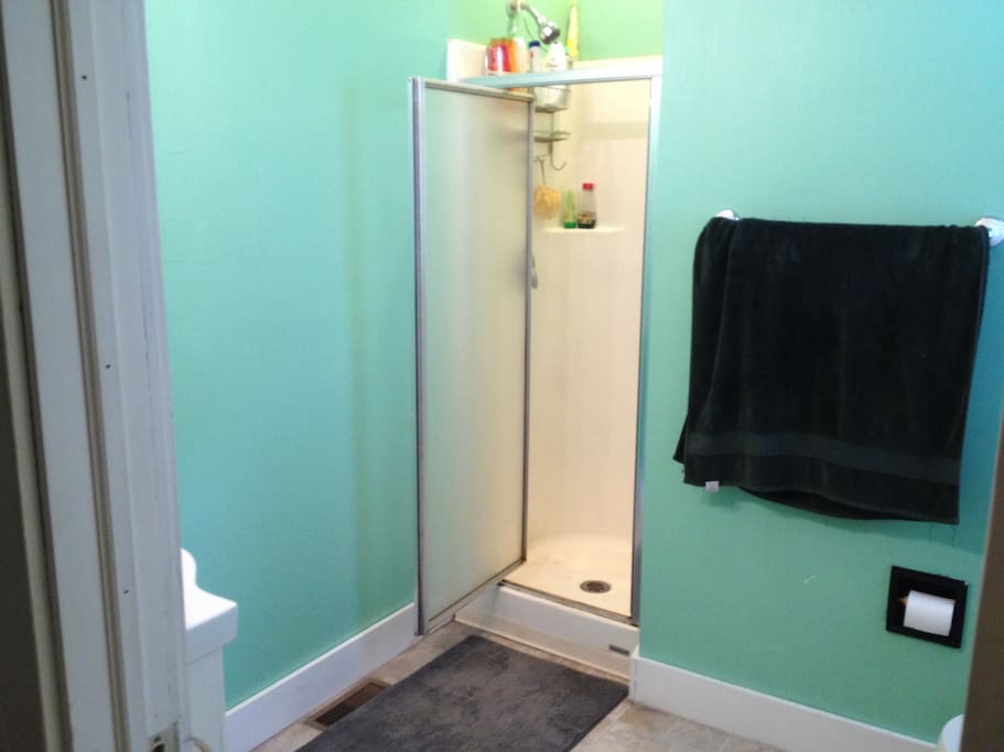 Bathroom shared with one other person.