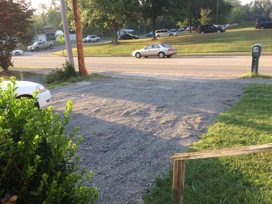 Driveway for parking.
