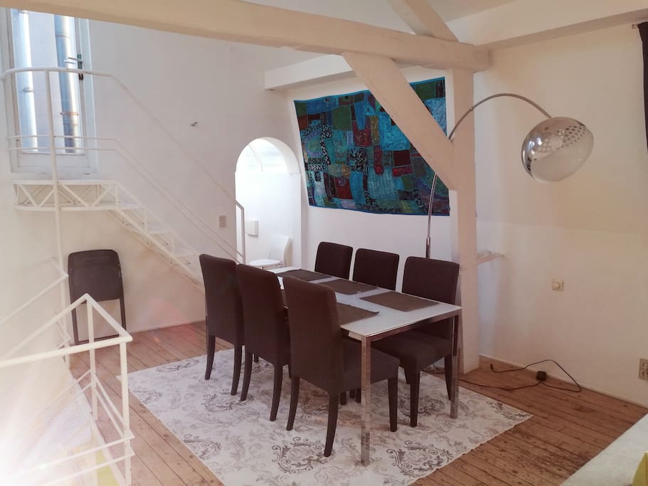 Living room with dininer table