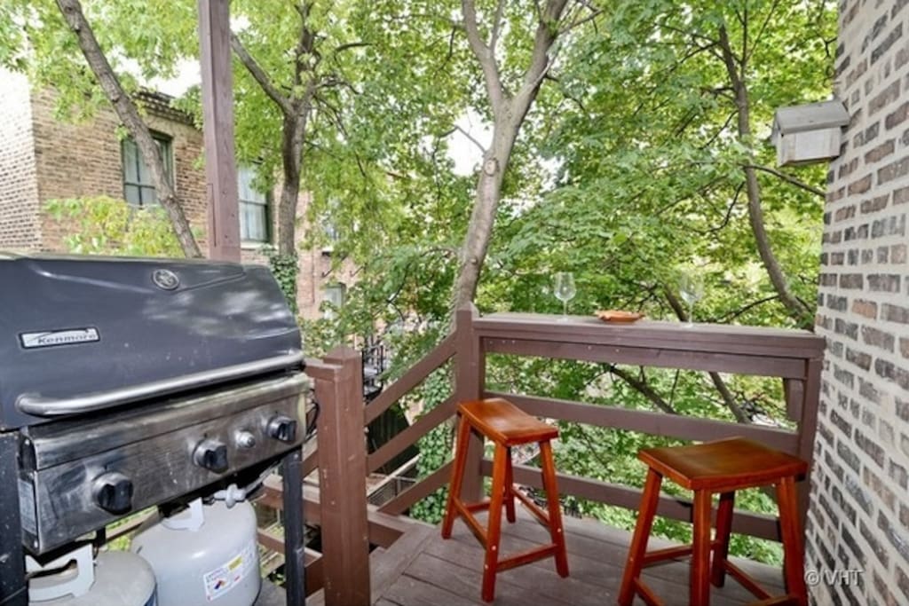 Grill and deck