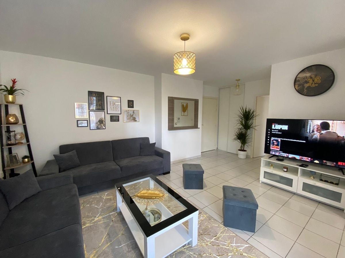 Successful Airbnb property: Quiet 2-bedroom apartment in Colomiers Near Airbus Airport in Colomiers