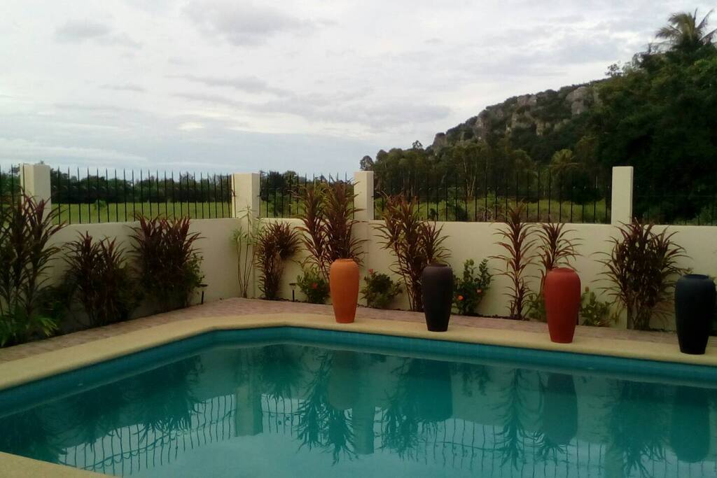 Pool and mountain view