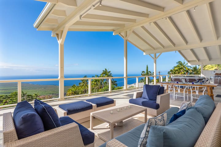 Luxury Magic Oceanview Home – Huge Lanai & Hot Tub