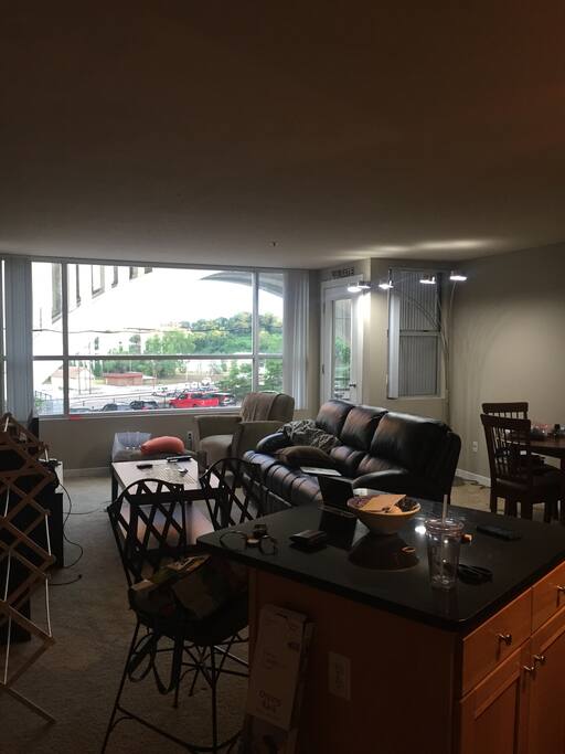 Living Room: tons of light and great views