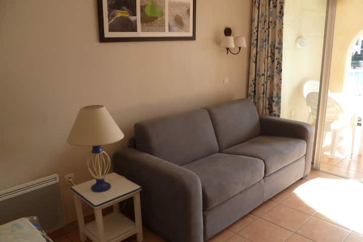 Appartement Classé 3* T2 Vue Mer Piscine Parking - Six-Fours-les-Plages