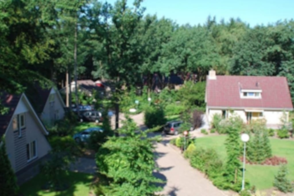 De woning ligt op het kleinschalige "Bospark Garderen".