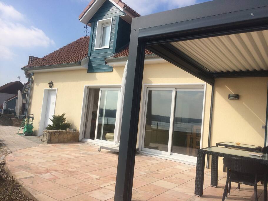 la terrasse face au Lac